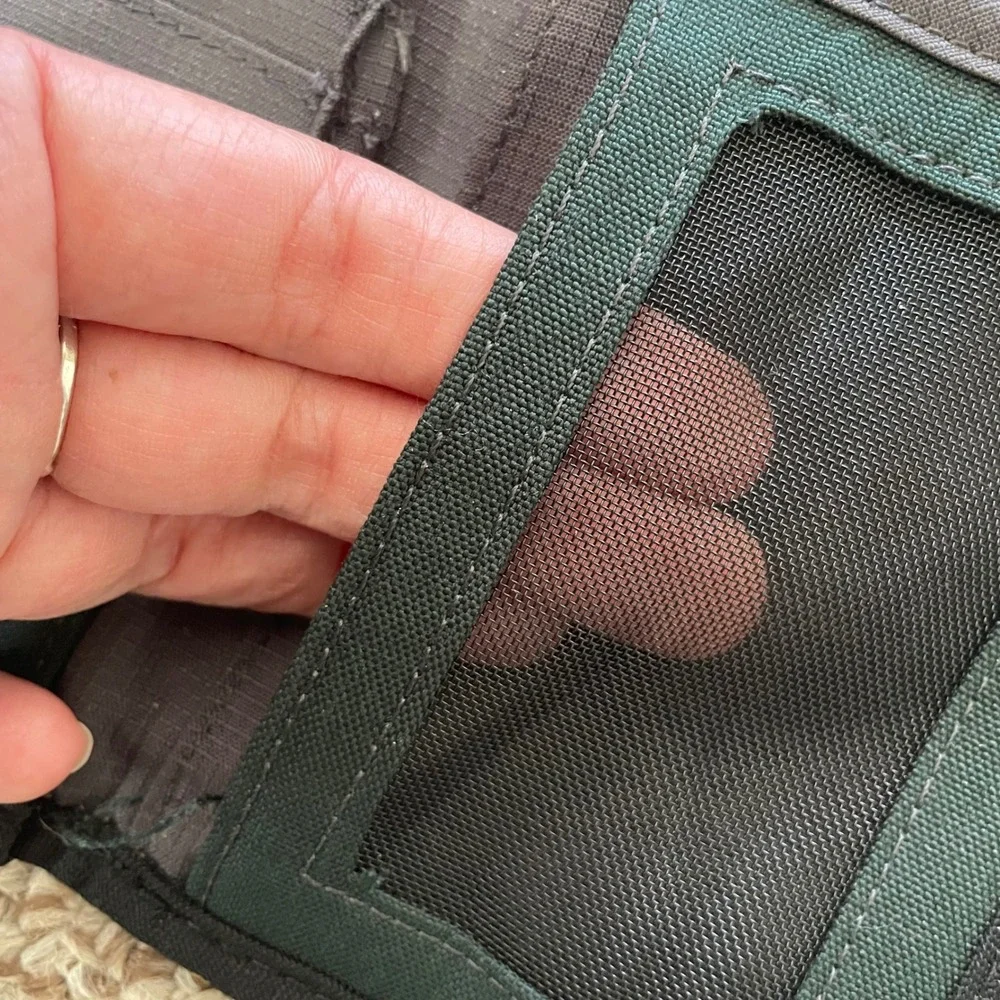 Vintage Eagle‎ Creek Travel Wallet Gorpcore Card Holder Green Rugged Canvas